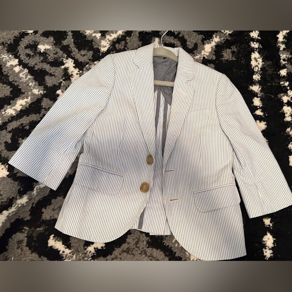 Seer Sucker J Crew Coat toddler